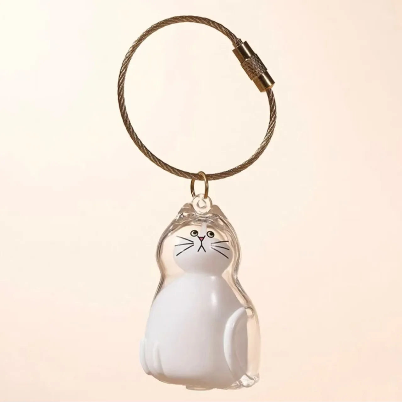 MeowHaus Cat Fur Keepsake Charm Keychain