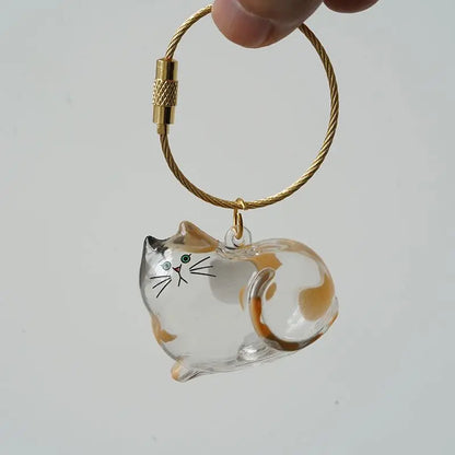MeowHaus Cat Fur Keepsake Charm Keychain