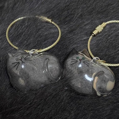 MeowHaus Cat Fur Keepsake Charm Keychain