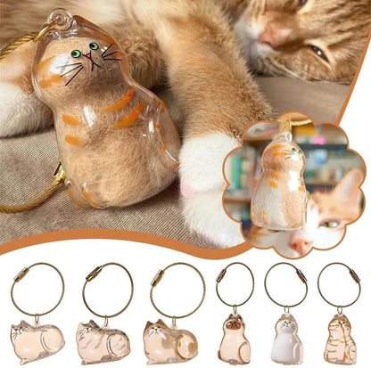 MeowHaus Cat Fur Keepsake Charm Keychain