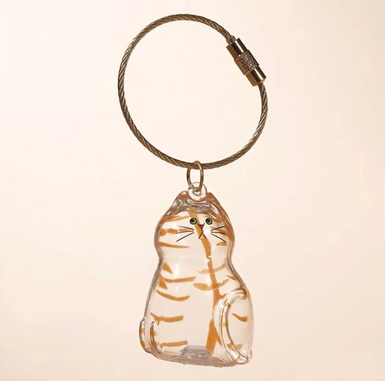 MeowHaus Cat Fur Keepsake Charm Keychain