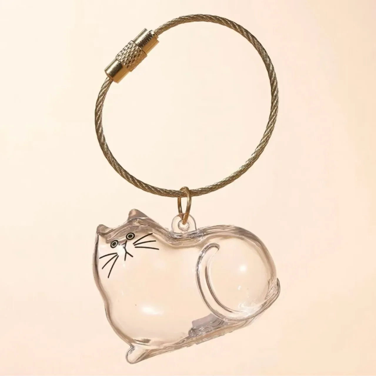 MeowHaus Cat Fur Keepsake Charm Keychain