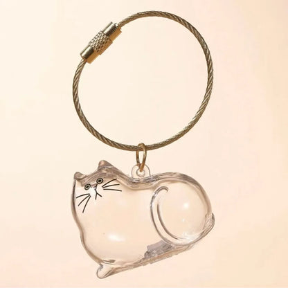 MeowHaus Cat Fur Keepsake Charm Keychain