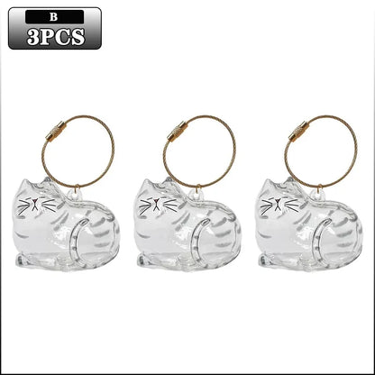 MeowHaus Cat Fur Keepsake Charm Keychain