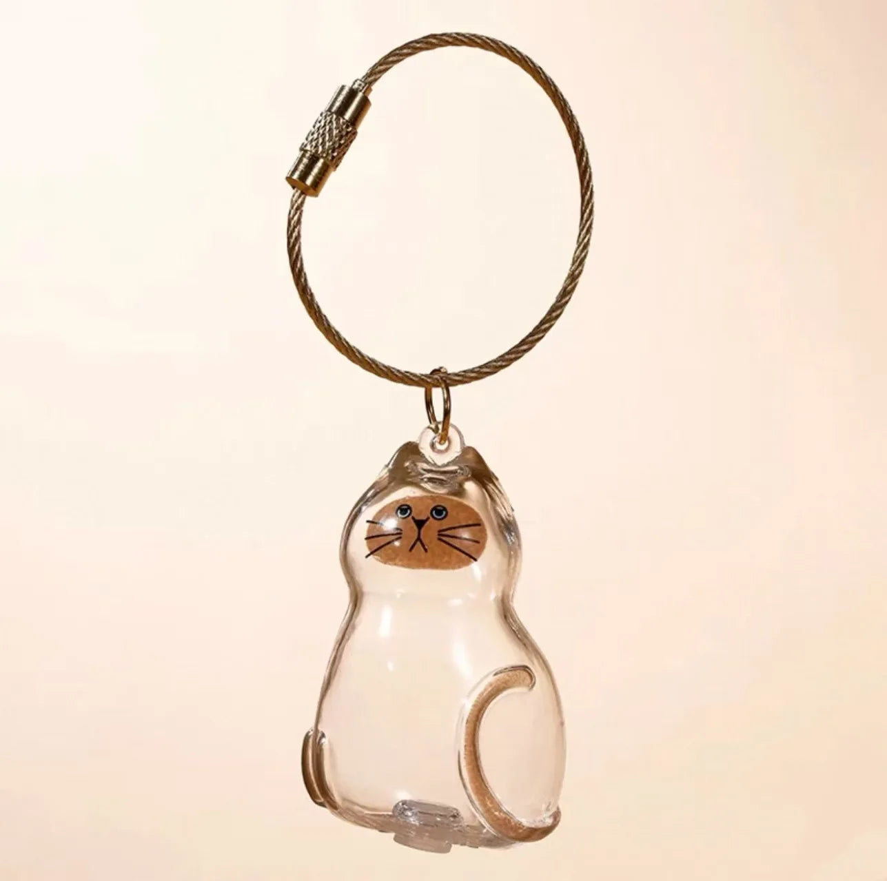 MeowHaus Cat Fur Keepsake Charm Keychain