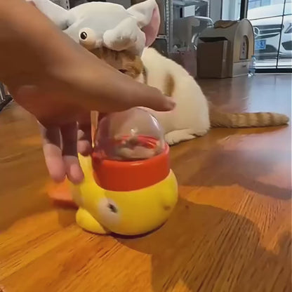 MeowHaus Interactive Treat Launcher Duck
